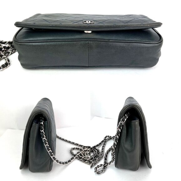 Chanel Quilted Lambskin Stitched Wallet on a Chain Crossbody Bag - Picture 5 of 15